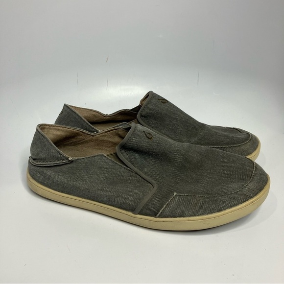Olukai Nohea Lole slip on shoes loafers gray size 11‎